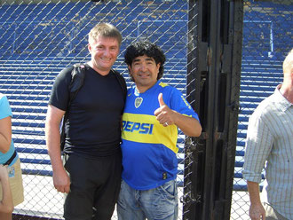 Buenos Aires 2006, Stadion Boca Juniors mit Maradona