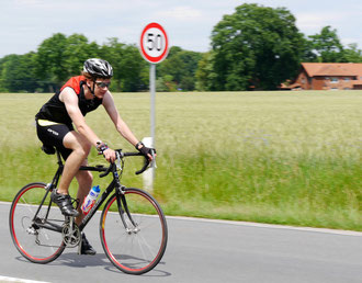 Arwed Meinert stieg vor seinem Vater aufs Rad