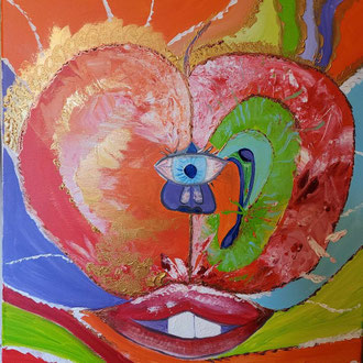 Pomme de la connaissance. Dimensions 60/70cm