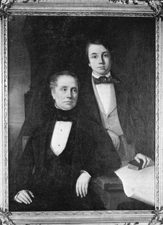 Laurent Courau (à gauche) et son fils