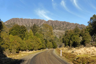 Mount Barrow from the approaching road 