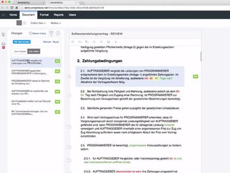Mit dem kostenlosen Onlinedienst smashdocs lassen sich Korrekturen und Bemerkungen im Team bequem nachvollziehen. Foto: smashdocs.net