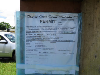 Permit Seawall - Villa Sanibel Shell