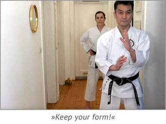 Karate Erlach, Shinji Akita-Sensei, Online Karate-Training