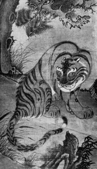 Tiger in a Pine Forest. Eighteenth to Nineteenth Centuries.