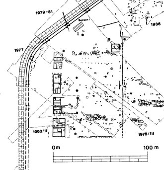 Abb. 3: Vergrößerter Grabungsplan einer Kohorteninsulae, (c) LWL