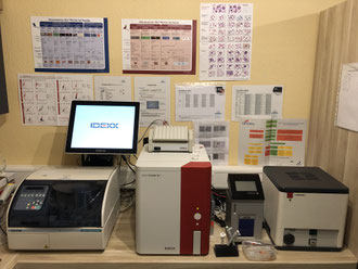 Fuji DRI-CHEM 4000i, eurolyser solo, Mikroskop, Zentrifuge