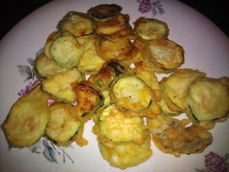 Zucchine indorate e fritte