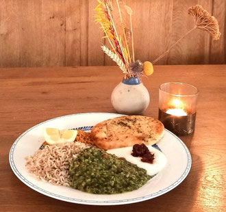 En uiteraard de warme Ayurvedische lunch die jullie misschien al eerder hebben geproefd