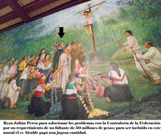 Julián Perea en mural