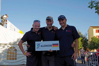 Heiko Richter, Ulrich Täpper und Christian Markwitz starteten bei der Weltmeisterschaft für Deutschland.