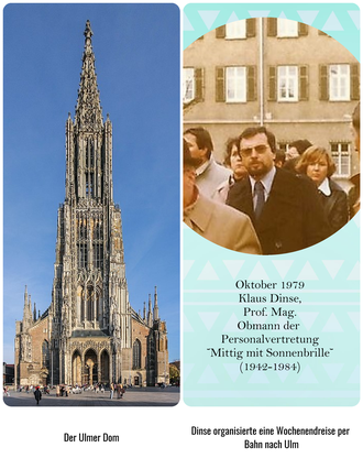 Oktober 1979 - Wochenend-Studienreise nach Ulm (Besichtigung eines Wirtschaftsgymnasiums)