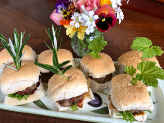 homemade mini burger