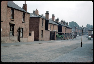 Camp Hill in the 1960s. The houses date from c1830. Photograph by Phyllis Nicklin - See Acknowledgements Keith Berry.