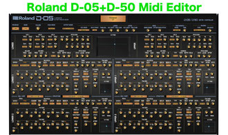 Roland D 05 Editor And D 50 Editor Controller Vst Standalone Roland D 05 Editor And D50 Editor Controller Vst Standaolne