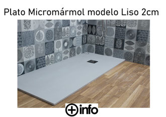 Platos de Micromármol modelo Liso 2 cm