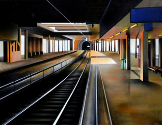 114x87 cm. Acrylic and spray paint on canvas. "Time" 2013. Sold out. Digital print available.