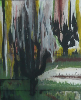 "Simser Filze" Acryl auf LW in 80x100, 2012  /    "Moorland Simser Filze" 31,5x39,4