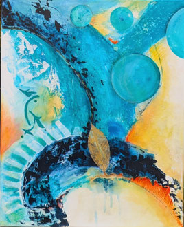 Zwischen den Sphären, 40 x50 cm