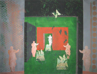 Haus des Architekten / Blüten / Collage / 75 x 58