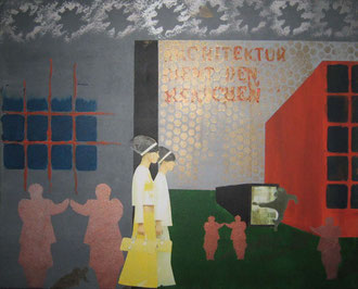 Haus des Architekten / Im Dienst / Collage / 60 x 50