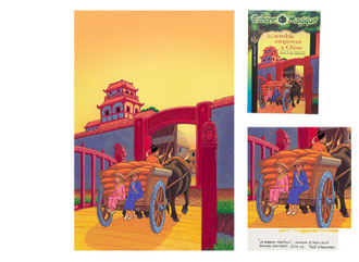 Episode 9 "Le terrible empereur de Chine" - format 16,2 x 24,6 cm - 450€