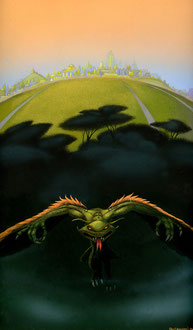 "Serpent's blood" de Brian Stableford - Présence du futur, Denoël Editions. 39,5 x 21,5 cm - 750€