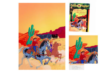 Episode 13 "Les chevaux de la ville fantôme" - format 16,4 x 23,6 cm - 450€