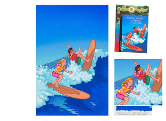 Episode 23 "Grosses vagues à Hawaï" - format 16,2 x 25,7 cm - 450€
