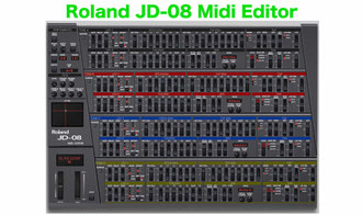 Roland JD-08 Editor and JX-08 Editor and Controller, VST and