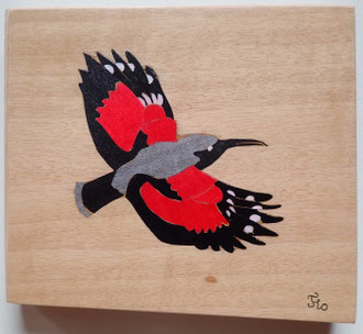 Tichodrome échelette - marqueterie - Atelier Eclats de Bois - 38 isère