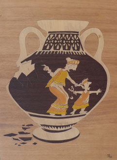 Mouvement d'humeur - marqueterie - Atelier Eclats de Bois - 38 isère