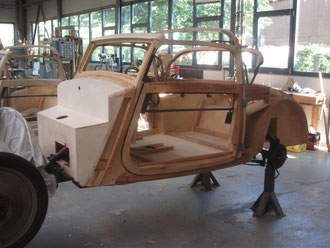 DKW Stellmacher Piela Oldtimer Holz Karosserie