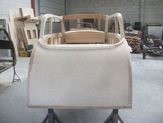 DKW Stellmacher Piela Oldtimer Holz Karosserie