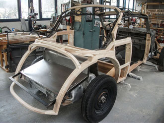 Audi Oldtimer Stellmacher Holz Karosserie Piela