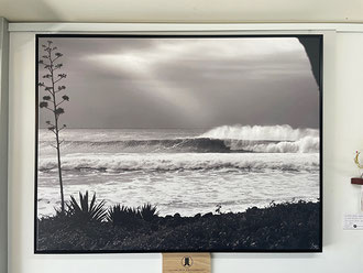 'Light' 120 x 80cm Canvas with black frame SOLD