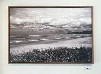'Nimbus' 95 x 65cm Canvas with spotted gum frame $700