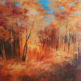 POETIC FOREST 1, 50x50 cm, Acryl/Leinen