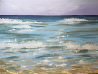 BENEATH THE SURFACE, 60x80 cm, Acryl/Leinen