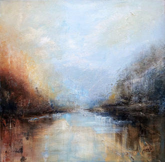 LIGHT AND SHADOW 1, 60x60 cm, Acryl/Leinen