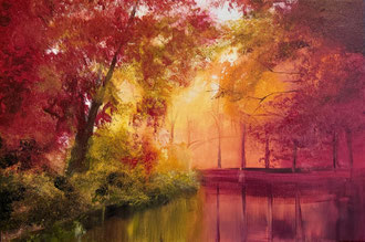 POETIC FOREST 3, 40x60 cm, Acryl/Leinen