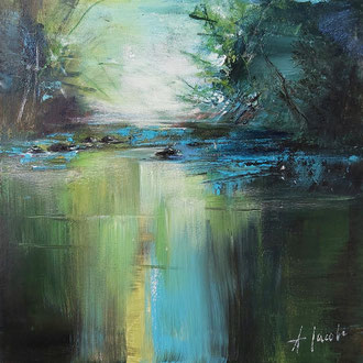 MORNING FRESHNESS 2, 40x40 cm, Acryl/Leinen