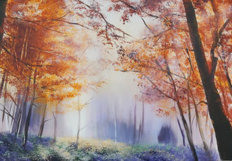 EPIC FOREST, 50x70 cm, Acryl/Leinen