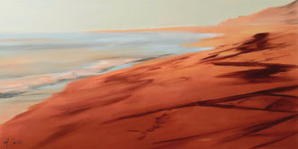 SILENT AFTERNOON, 60x120 cm, Acryl/Leinen
