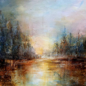 A PEACEFUL MOMENT, 60x60 cm, Acryl/Leinen