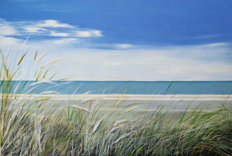 BEACH WALK 2, 60x90 cm, Acryl/Leinen