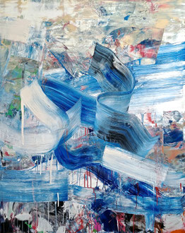'The Swash and Backwash', acrylic on panel. 60" x 48"