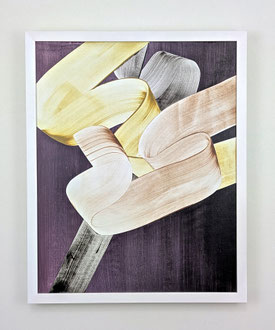 'Nightingale', acrylic on canvas over panel. 26" x 21" (framed)