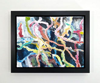 'Weed Beds', acrylic on canvas. 22" x 28" (framed)