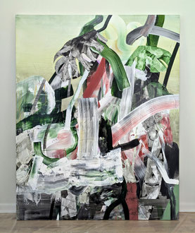 'Fiberglass Jungle', acrylic on panel. 60" x 48"